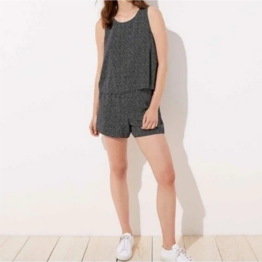 Ann Taylor LOFT Open Back Polka Dot Romper, Size M